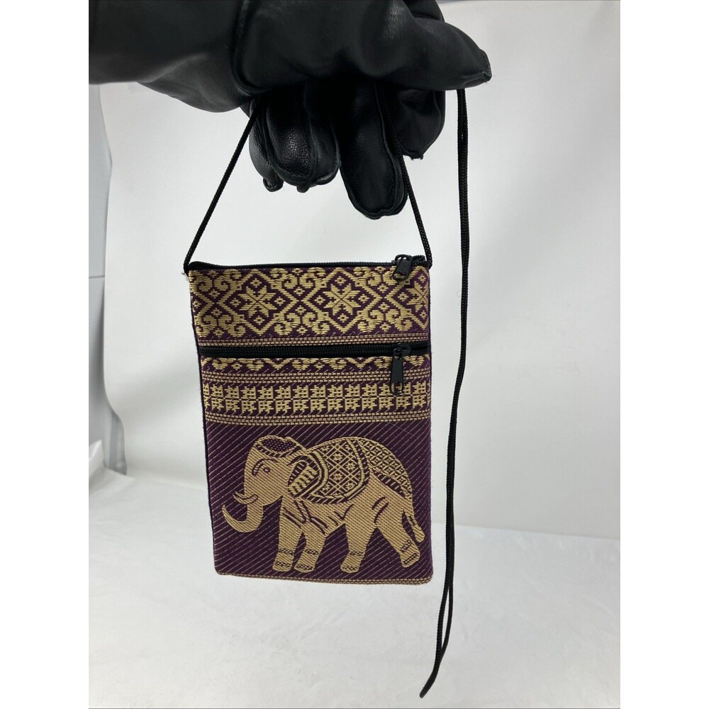 Elephant Bag Shoulder Bag Pouch Coin Passport Purse Thai Souvenir